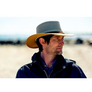 Dorfman Pacific Co. Handmade Hat, Mesh, Rope Design Trim. S/M. Western Cowboy